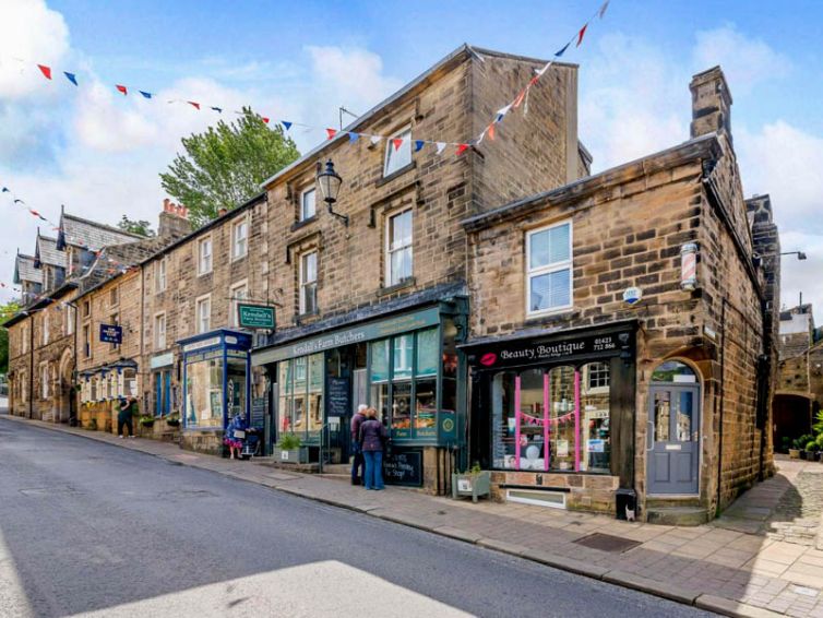 Pateley Bridge High Street near Harrogate